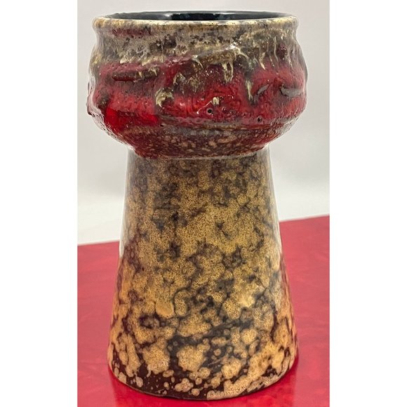 Vintage Strehla candle holder, GDR goblet, vintage pottery, East German pottery - Picture 3 of 9